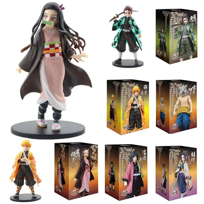 16cm Figurines Demon Slayer | Figurines détaillées des personnages de Demon Slayer en mode guerrier. Parfaite pour les fans et les collectionneurs