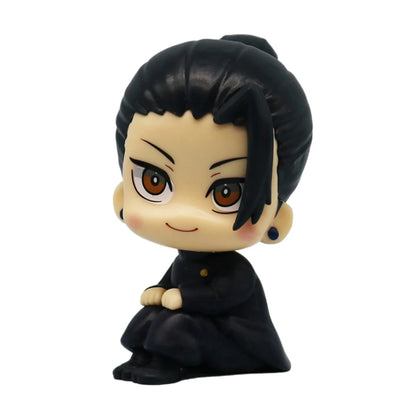 10cm Jujutsu Kaisen Figure | Pop figure representing Yuta Okkotsu, Toge Inumaki, Fushiguro Toji, Gojo Satoru and Geto Suguru. Perfect for Jujutsu Kaisen fans, this cute figure is ideal for collecting or as decoration. 