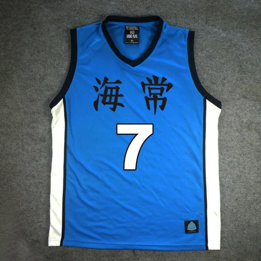 Anime KUROKO'S BASKETBALL Kuroko no Basuke Cosplay Kaijo School #7 Kise Ryota camiseta de baloncesto uniforme disfraz de Halloween