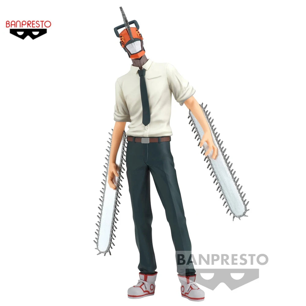 16cm Figurine Originale Bandai Banpresto Chainsaw Man | Modèle d'action en PVC de Denji, parfait pour décorer un bureau ou enrichir une collection. Idéal comme cadeau pour enfants et fans d'anime