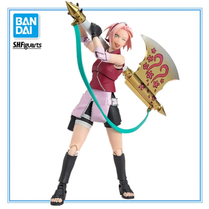 Figura 17cm Bandai SHFiguarts (Edición NarutoTop99) | Modelo de acción conjunta en PVC de Haruno Sakura, juguete ninja. Un regalo perfecto para fans y coleccionistas de Naruto.