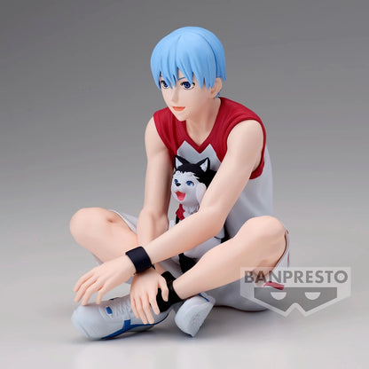 Figurines BANDAI BANPRESTO Kuroko's Basketball LAST GAME | Figurines d'anime de Kuroko, Kagami, Aomine, Akashi, Murasakibara, Kise et Midorima en position décontractée avec le chiot Kuro Junior. Idéal pour les fans et collectionneurs