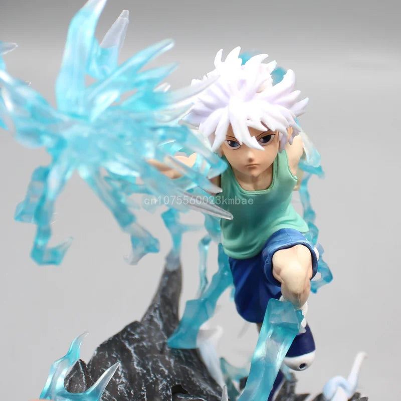 Figura Cazador x Cazador de 18 cm | Figura representativa de Killua Zoldyck y Gon Freecss, perfecta para coleccionistas y fans. Una gran opción como decoración o regalo de cumpleaños para los entusiastas del anime. 