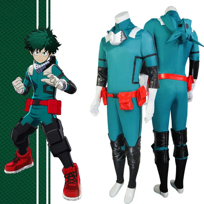 Devenez le héros de la soirée avec ce costume de Midoriya Izuku (Deku) de My Hero Academia. Parfait pour Halloween, les carnavals ou toute fête cosplay, ce set unisexe vous permettra de revêtir l'armure de l'un des héros les plus populaires de l'anime