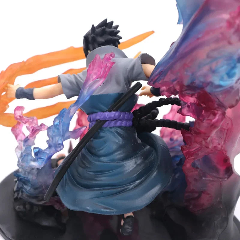 Figurine d'action en Duo Sasuke vs Itachi mode Susanô Modèle de collection, décoration d'intérieur unique, parfait comme cadeau pour les fans d'anime