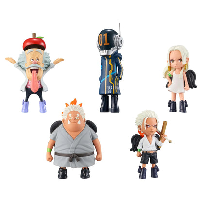 Figuras de una pieza BANDAI WCF de 11 cm | Figuras de Serafines, Shaka y Vegapunk, del arco de Egghead. Modelos detallados de PVC, ideales para coleccionistas y fanáticos del anime.