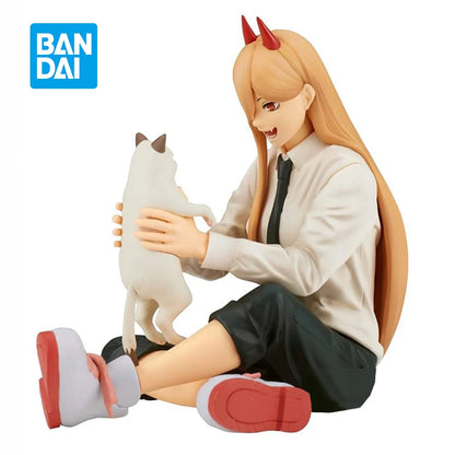 9cm Figurine originale Bandai Banpresto (Break Time Collection Vol. 2) Chainsaw Man | Modèle en PVC de Power avec Nyaako, idéal pour les collectionneurs et fans de Chainsaw Man. Parfait comme objet de décoration ou cadeau