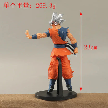 Figura Dragon Ball 23cm | Son Goku Migatte no Gokui: Edición especial del décimo aniversario con Son Goku de cabello plateado. Perfecto para coleccionistas y fanáticos de Dragon Ball Super. 