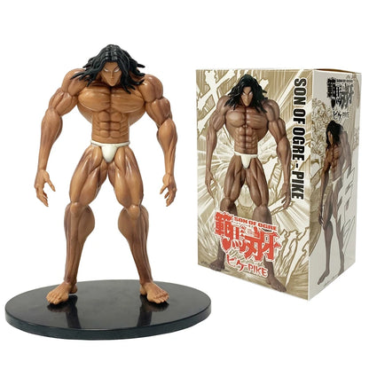 Figura BAKI de 22cm | Figura de PVC que representa a Primitive Pickle, el personaje emblemático de BAKI. Un modelo detallado ideal para coleccionistas y fans del anime.