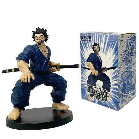 15cm Figurine BAKI | Figurine de Miyamoto Musashi, personnage de Baki the Grappler. Fabriquée en PVC, cette figurine détaillée est un excellent choix pour les collectionneurs ou comme cadeau d'anniversaire pour les fans de l'anime