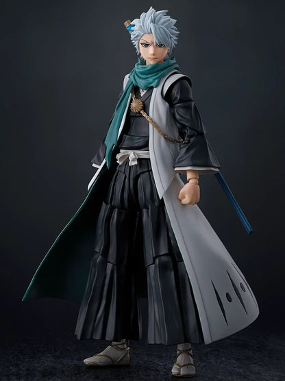 Figura BANDAI de edición limitada Original SHFiguarts Bleach Thousand-Year Blood War | Echa un vistazo a la figura de acción de Toshiro Hitsugaya. Esta figura captura los detalles del Capitán Hitsugaya en su forma definitiva. 