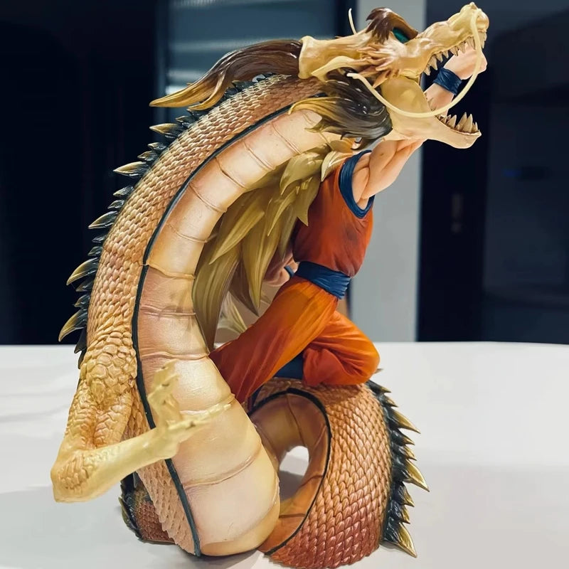 Figura de acción Dragon Ball de 20 cm | Goku Super Saiyan 3 Puño de Dragón. Modelo de coleccionista, ideal para fans y coleccionistas de Son Goku. 