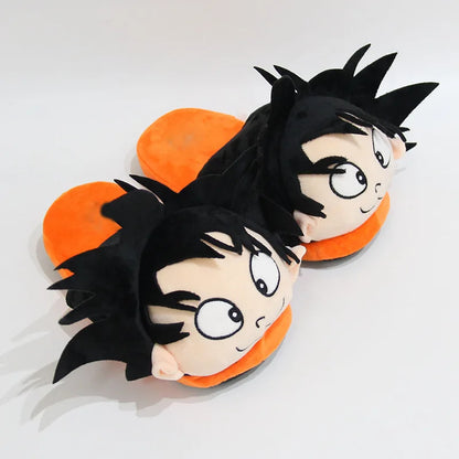 Chaussons d'intérieur Dragon Ball Son Goku : Confortables et chauds, ces chaussons cosplay pour hommes et femmes sont parfaits pour l'hiver. Idéal pour les fans de Dragon Ball