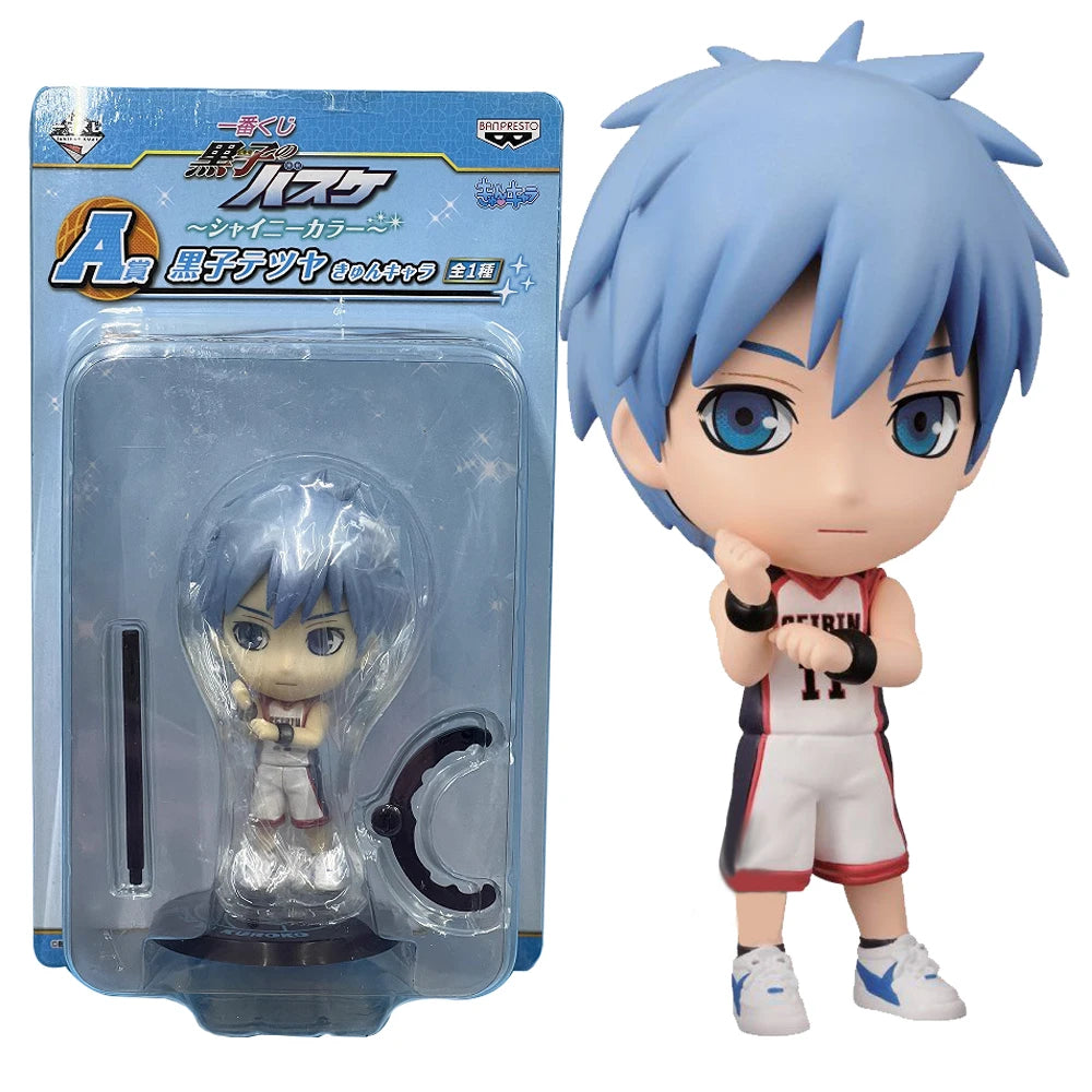 Figura de baloncesto de Kuroko de 10 cm | Figuras de Kuroko Tetsuya, Kagami Taiga, Kise Ryûta y Aomine Daiki. Modelos de pie de PVC, perfectos como juguetes, adornos o regalos para fanáticos del anime.