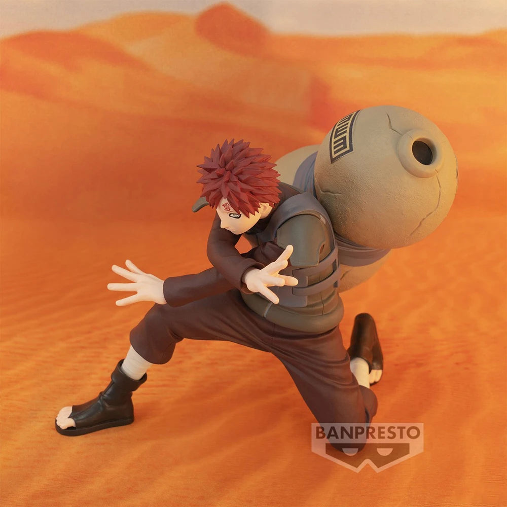 15cm Figurine Bandai Banpresto (édition Vibration Stars) Naruto Shippuden | Modèle d'action en PVC de Gaara. Idéal pour les collectionneurs et les fans d'anime. Parfait comme décoration ou cadeau