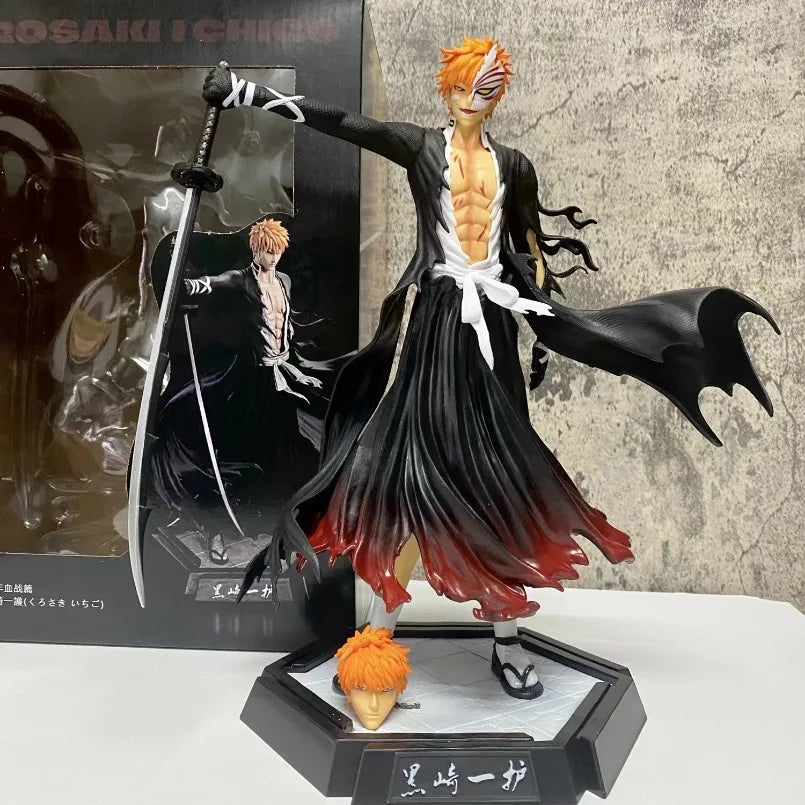 Figura LEJÍA 31cm | Figura detallada de PVC que representa a Kurosaki Ichigo. Ideal para completar una colección o decorar un espacio con algún personaje icónico del anime. 