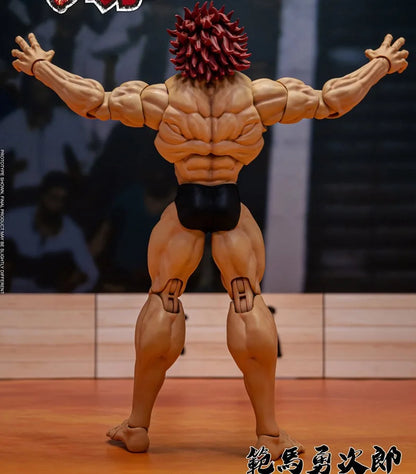 18cm Figurine BAKI | Figurine d'action articulée représentant Hanma Yujirō. Modèle de collection détaillé et parfait comme cadeau pour les fans de Baki