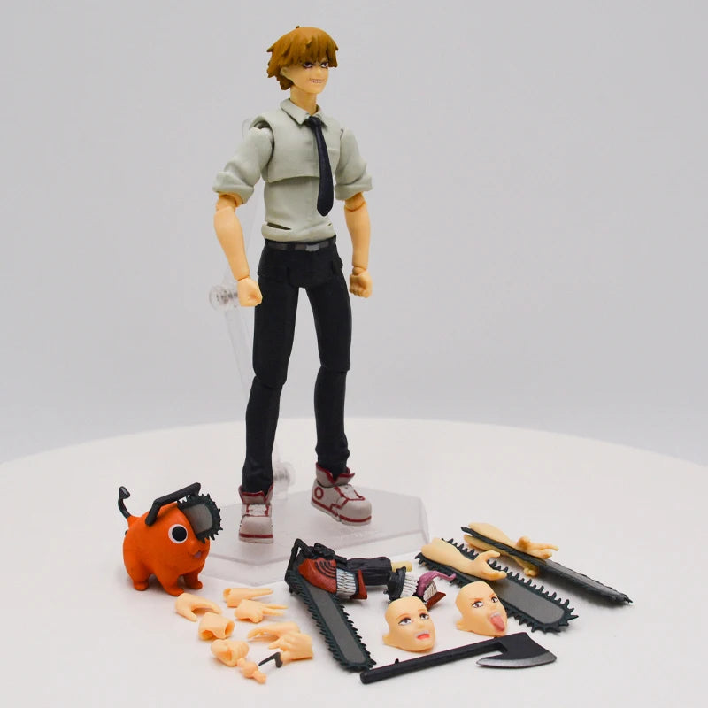 17cm Figurine Figma #586 Chainsaw Man | Figurine Denji avec Pochita, modèle articulé de haute qualité, comprenant accessoires et détails précis. Idéal pour les fans et collectionneurs. Parfait comme jouet, décoration ou cadeau