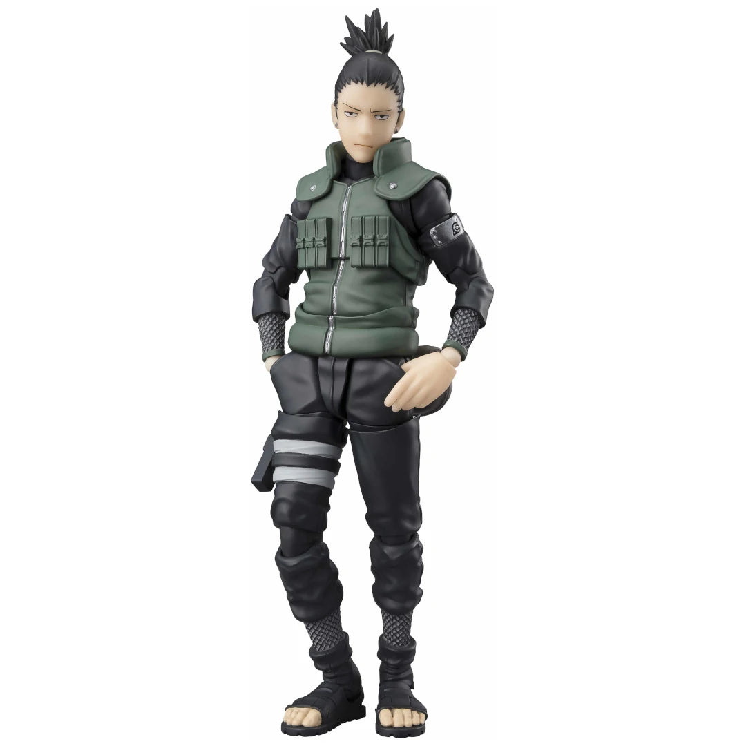 Figura Bandai SHFiguarts de 15 cm (Edición Brillante Estratega) | Figura de acción original de Shikamaru Nara. Raro modelo coleccionable del anime, ideal para fans y coleccionistas.