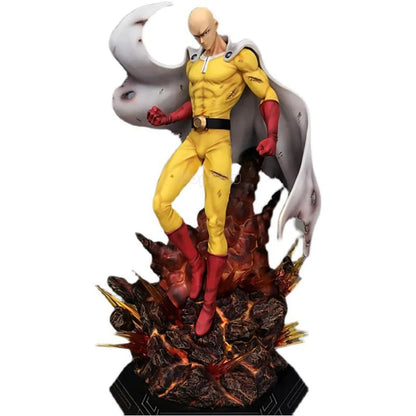 43cm One Punch Man Figure | Impressive PVC figure of Saitama destroying a meteor. Ideal for anime fans and collectors. Detailed model perfect for your collection