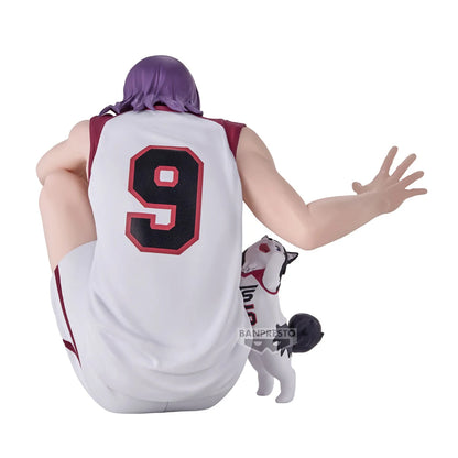 Figurines BANDAI BANPRESTO Kuroko's Basketball LAST GAME | Figurines d'anime de Kuroko, Kagami, Aomine, Akashi, Murasakibara, Kise et Midorima en position décontractée avec le chiot Kuro Junior. Idéal pour les fans et collectionneurs