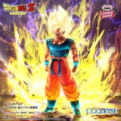 17cm Figurine Dragon Ball Z CLEARISE | Figurine officielle Banpresto en PVC de Son Goku en mode Super Saiyan. Issue de la collection CLEARISE, parfaite pour les collectionneurs et fans de DBZ