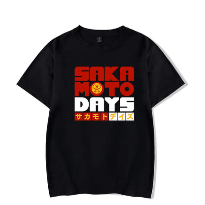 T-shirt unisexe à manches courtes inspiré de Sakamoto Days, parfait pour hommes et femmes. Ce design esthétique Harajuku, idéal pour les fans d'anime