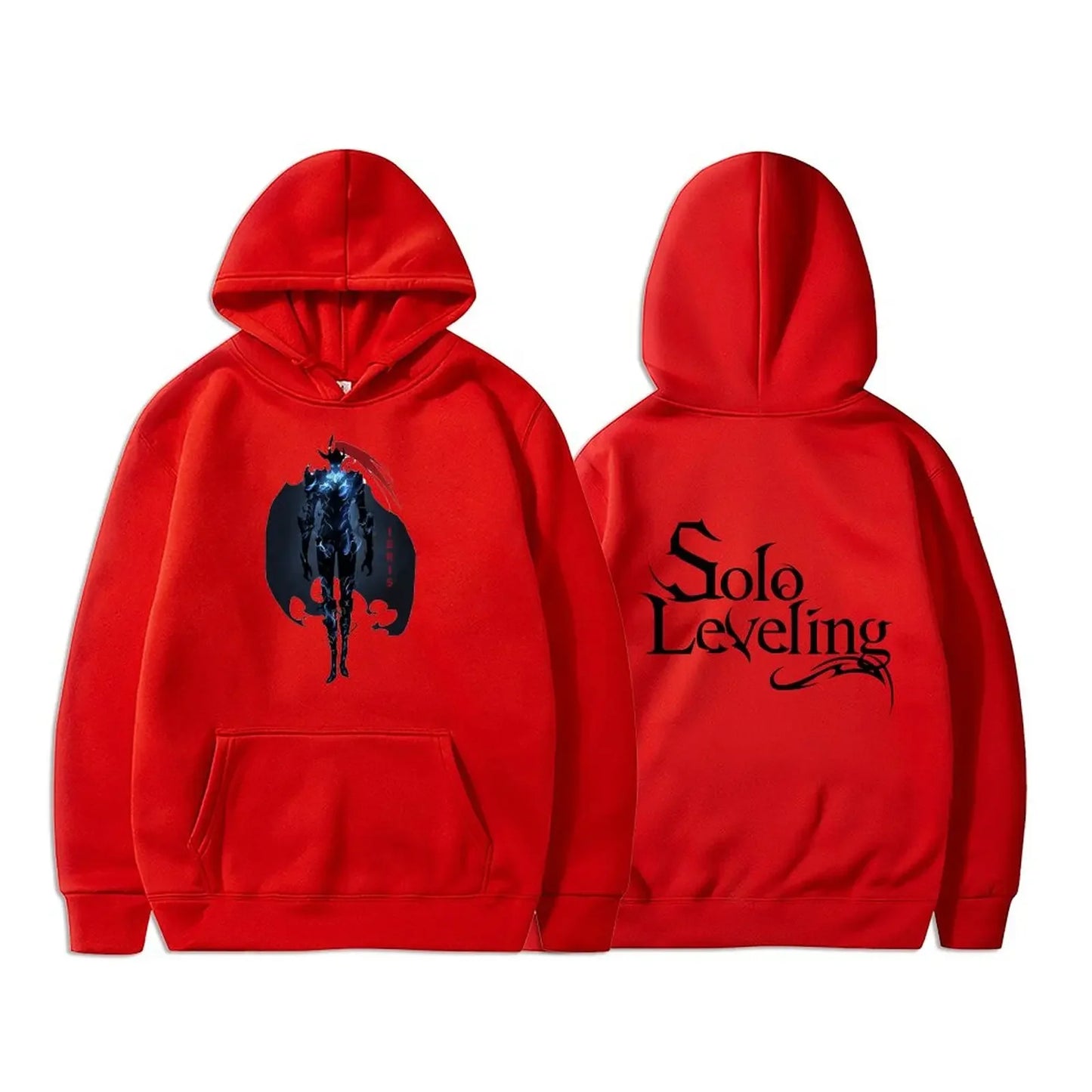 Sudadera de nivelación en solitario ? Sudadera con capucha de lana de otoño con estampado gráfico de Sung Jin-Woo. Estilo oversize, streetwear Harajuku, unisex, ideal para fans del manga y el anime.