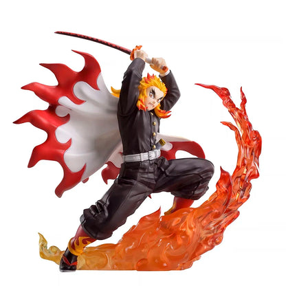 16cm Figurines Demon Slayer SEGA Xross Link | Figurines originales représentant Akaza et Rengoku Kyojuro. Modèles détaillés pour collectionneurs ou pour offrir en cadeau