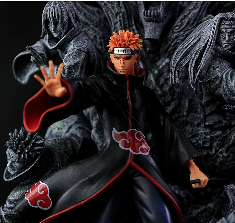 Figura Naruto de 27cm | Figura detallada de Pain, miembro de Akatsuki. Perfecto para fans y coleccionistas de Naruto. Una adición única a cualquier colección o decoración del hogar. 