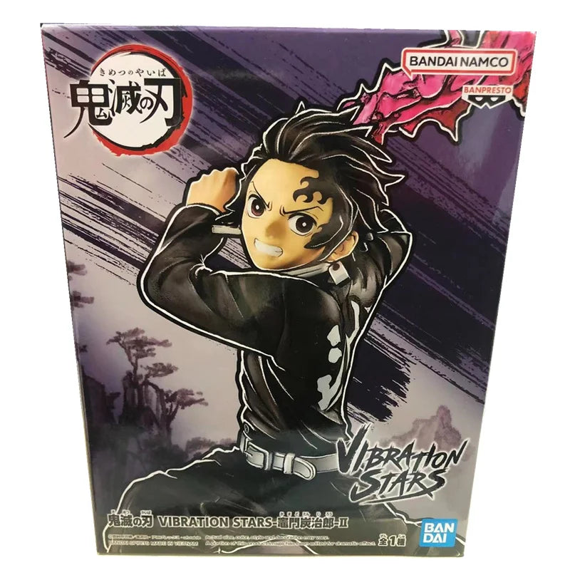 11cm Figurines BANDAI Demon Slayer Vibration Stars Plus | Figurines PVC Demon Slayer de Kamado Tanjiro et Nezuko, édition Vibration Stars Plus. Parfaites pour les collectionneurs et les enfants fans d'anime