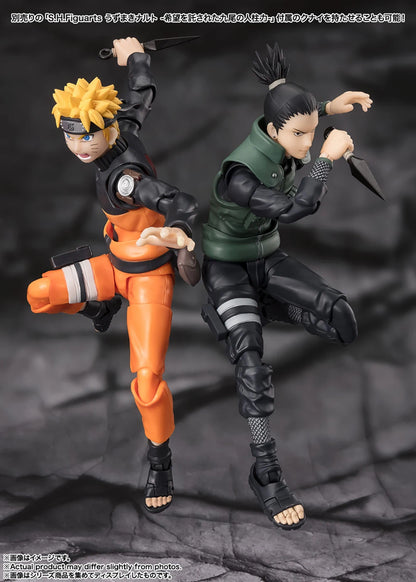 Figura Bandai SHFiguarts de 15 cm (Edición Brillante Estratega) | Figura de acción original de Shikamaru Nara. Raro modelo coleccionable del anime, ideal para fans y coleccionistas.