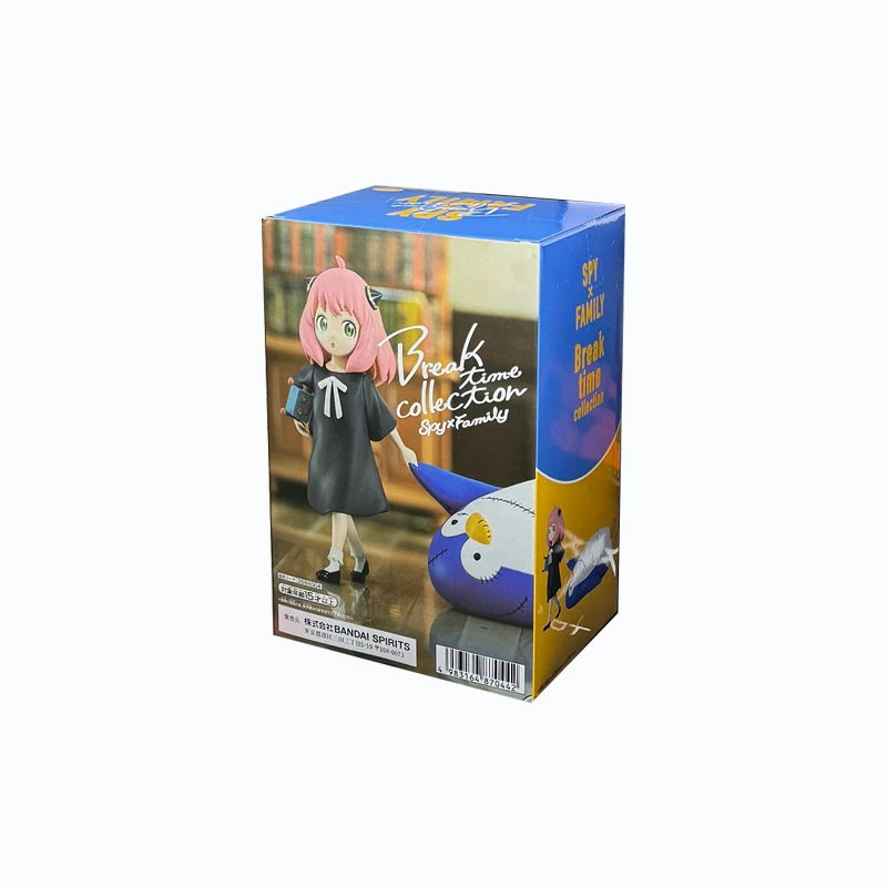 14cm Figurine Bandai Banpresto SPY×FAMILY | Figurine de collection d'Anya Forger avec son pingouin de Spy x Family. Modèle de la collection Break Time, idéale pour compléter votre collection