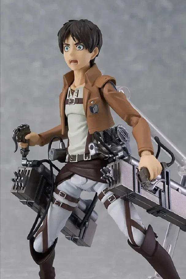 19cm Figurines d'action Attack on Titan | Figurines d'Eren Jaeger, Mikasa Ackerman et Levi Ackerman de Attack on Titan, parfaites pour la collection et comme cadeau pour les fans de la série