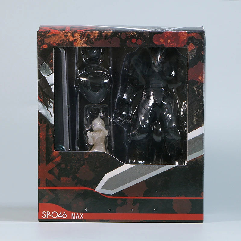 16cm Figurine Figma Berserk | Figurine articulée de Guts en version Berserker. Parfait pour les collectionneurs et fans de Berserk. Cadeau idéal pour enfants et amateurs d’anime