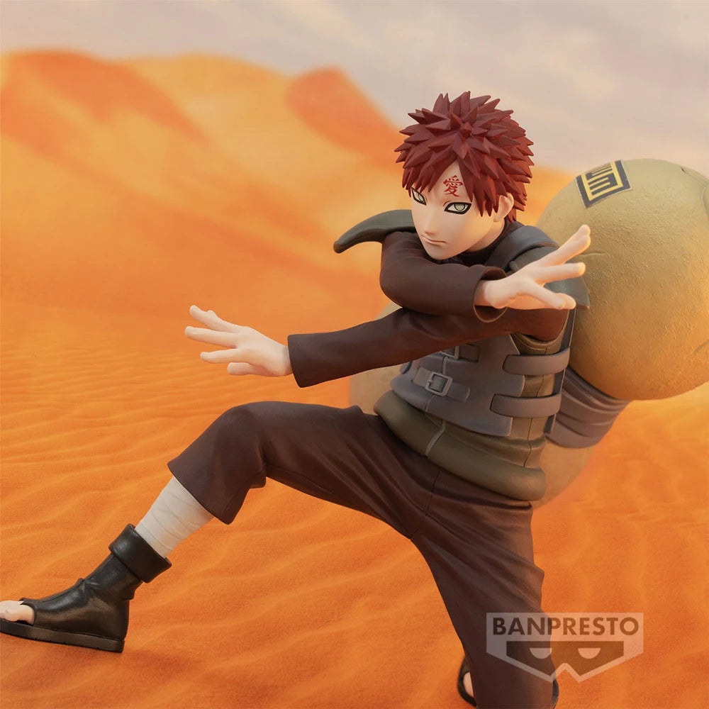 15cm Figurine Bandai Banpresto (édition Vibration Stars) Naruto Shippuden | Modèle d'action en PVC de Gaara. Idéal pour les collectionneurs et les fans d'anime. Parfait comme décoration ou cadeau