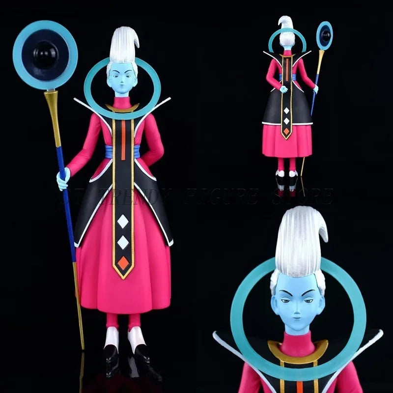 Figura Dragon Ball 30cm | Figura de Whis con su bastón, compañero del Dios de la Destrucción. Perfecto para coleccionistas y fanáticos de Dragon Ball Super. 