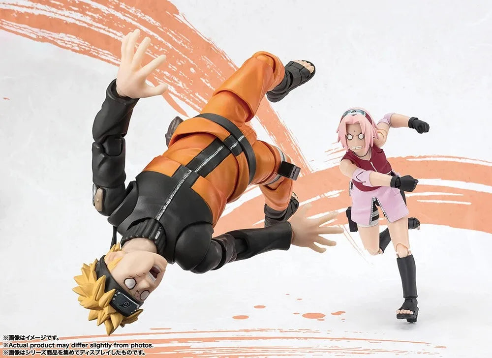 Figura 17cm Bandai SHFiguarts (Edición NarutoTop99) | Modelo de acción conjunta en PVC de Haruno Sakura, juguete ninja. Un regalo perfecto para fans y coleccionistas de Naruto.