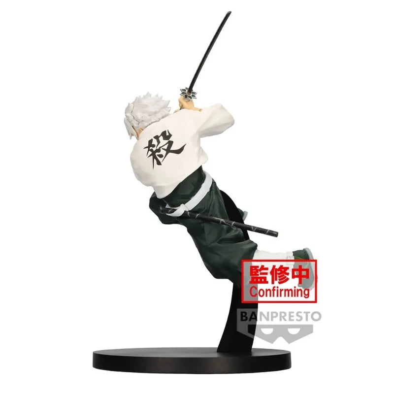 14cm Figurine BANPRESTO Demon Slayer | Figurine collectible de Shinazugawa Sanemi de la série Vibration Stars de Kimetsu no Yaiba. Modèle en PVC détaillé, idéal pour les collectionneurs et les fans de l'anime