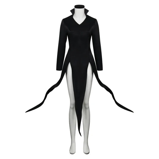 Costume Cosplay Senritsu no Tatsumaki | Recréez le style de la Tornade Tragique avec ce costume noir fidèle à One Punch Man. Idéal pour les femmes lors de conventions, Halloween ou événements cosplay