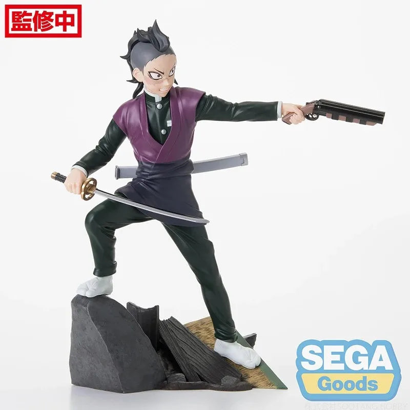 Figurines en PVC des personnages Tanjiro, Nezuko et Genya de Demon Slayer. Idéales pour les collectionneurs et les fans, ces figurines détaillées sont parfaites comme cadeau ou objet de collection