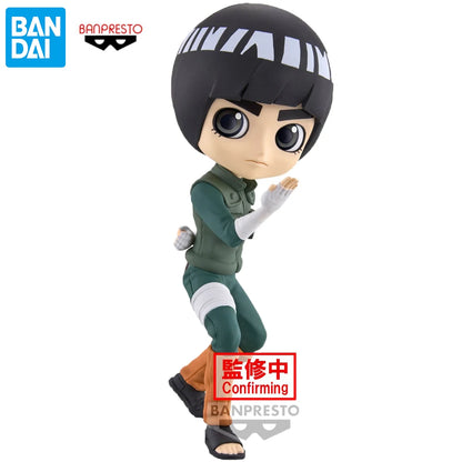 14cm Bandai Banpresto Q Posket | Figurine d'action kawaii de Rock Lee, modèle de collection. Idéale comme décoration de bureau ou cadeau pour enfants et fans d'anime