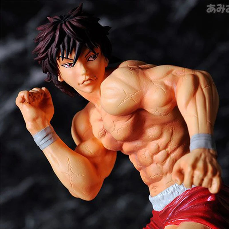 Figura Hanma Baki de 15 cm | Figura de PVC de 15 cm que representa a Baki, de Baki the Grappler. Ideal como regalo de cumpleaños para niños o coleccionistas.