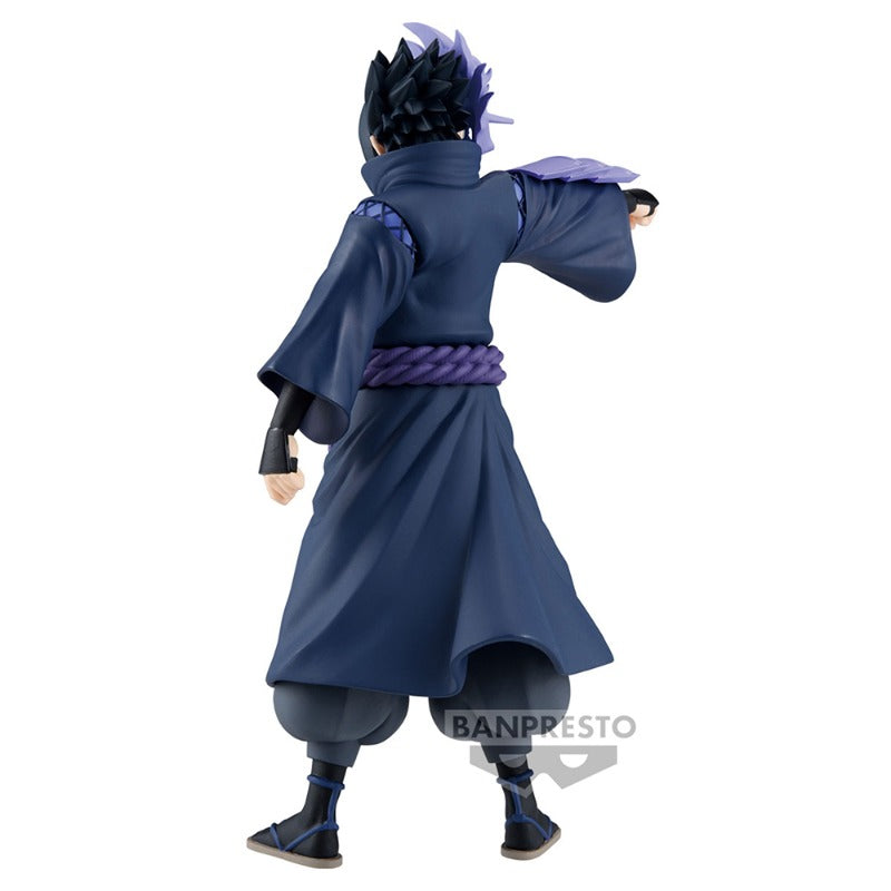 16cm Figurine Bandai Banpresto (édition limitée Naruto 20th Anniversary Clothing) | Figurines représentant Uchiha Sasuke et Uzumaki Naruto, célébrant le 20e anniversaire de Naruto Shippûden. Modèles détaillés, parfaits pour les fans et les collectionneurs