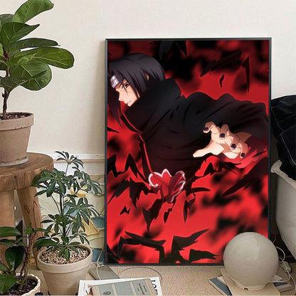 Poster sans cadre Uchiha Itachi impression sur papier, décoration murale pour salon, chambre, entrée, bar ou café