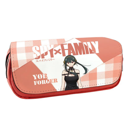 Trousse SPY×FAMILY | Grande trousse inspirée de Spy x Family, parfaite pour les fournitures scolaires et le maquillage. Conçue pour les étudiantes et les fans de l'anime, cette trousse kawaii est un excellent cadeau pratique et stylé