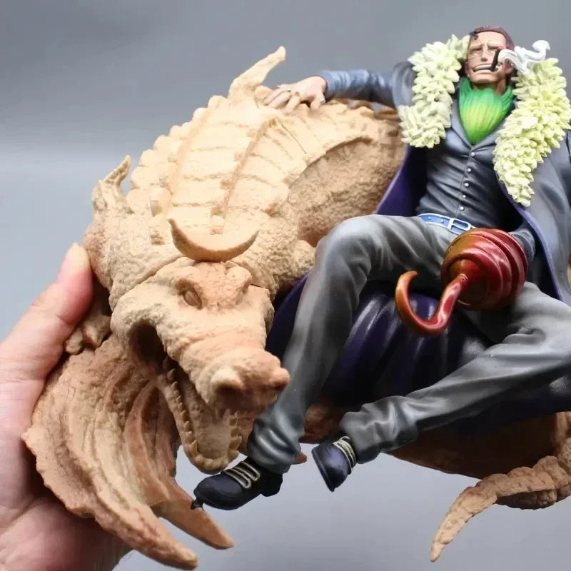 17cm Figurine One Piece | Crocodile dans une posture royale. Un modèle détaillé, capturant la puissance et l'élégance du personnage emblématique. Parfaite pour les collectionneurs et les fans de la série