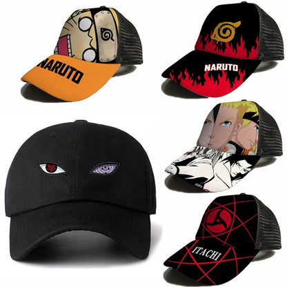 Casquette de baseball | Naruto chapeau de soleil avec motifs, cosplay ajustable, parfait pour l'été, le sport ou la plage