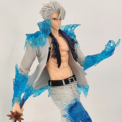 30cm Figurine Bleach | Plongez dans l'univers de Bleach avec cette figurine de Hitsugaya Toshiro. Réalisée en PVC de haute qualité, elle capture fidèlement l'apparence du capitaine de la 10e division avec des détails impressionnants