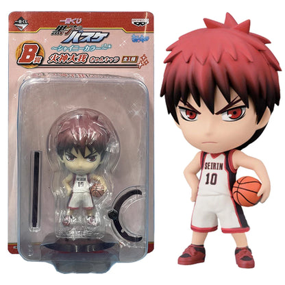 Figura de baloncesto de Kuroko de 10 cm | Figuras de Kuroko Tetsuya, Kagami Taiga, Kise Ryûta y Aomine Daiki. Modelos de pie de PVC, perfectos como juguetes, adornos o regalos para fanáticos del anime.